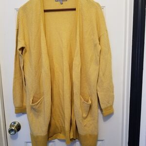 Marled Mustard Yellow Women's Cardigan